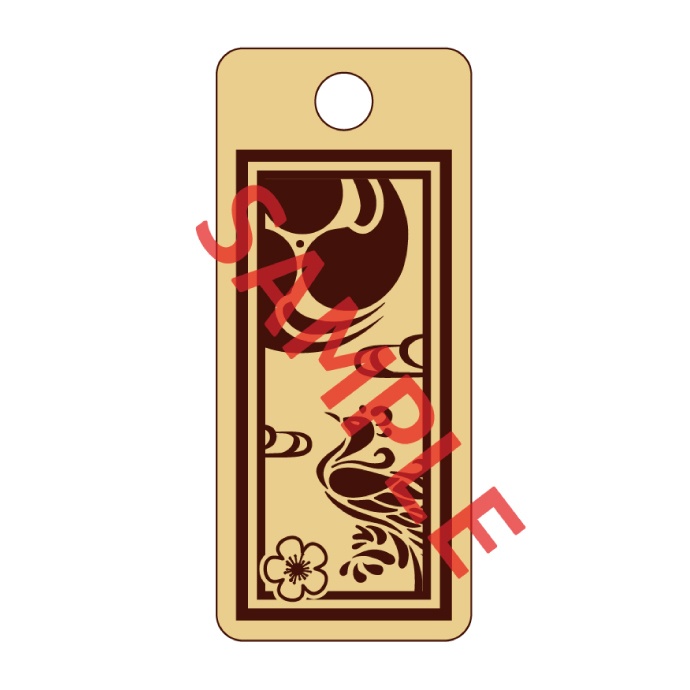 【予約頒布 12/12(金)19:00~12/14(日)23:59】木製千社札-参 san- 其の二