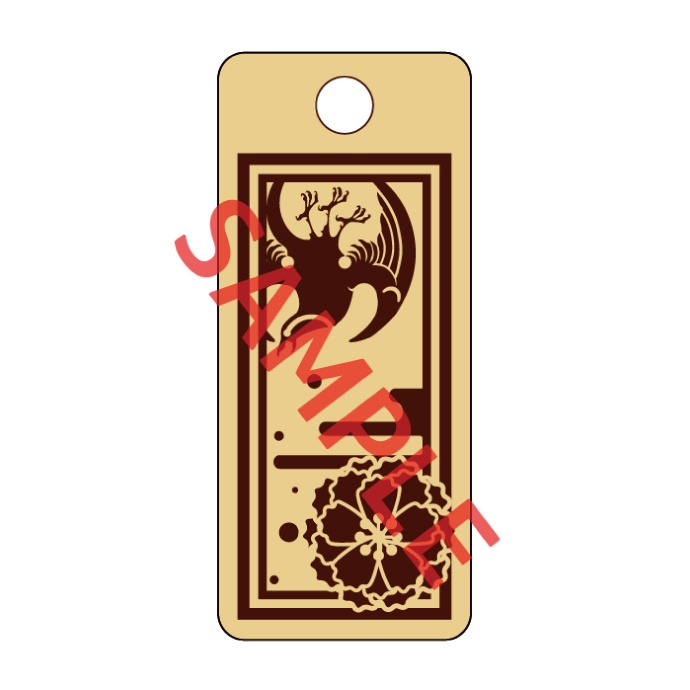 【予約頒布 12/12(金)19:00~12/14(日)23:59】木製千社札-参 san- 其の二