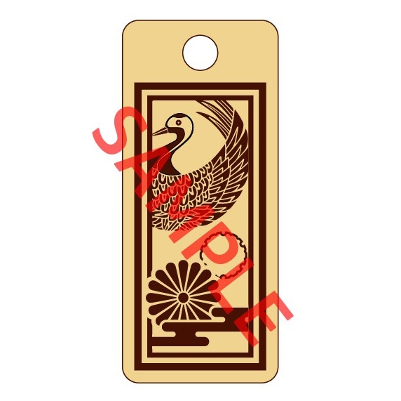 【予約頒布 12/12(金)19:00~12/14(日)23:59】木製千社札-参 san- 其の二