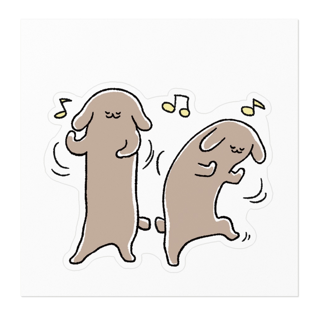 ふせったー/伏せ太ステッカー②テンツク♪