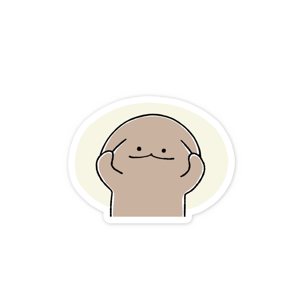 ふせったー/伏せ太スマホステッカー④ビローンo< ´・ω・` >o