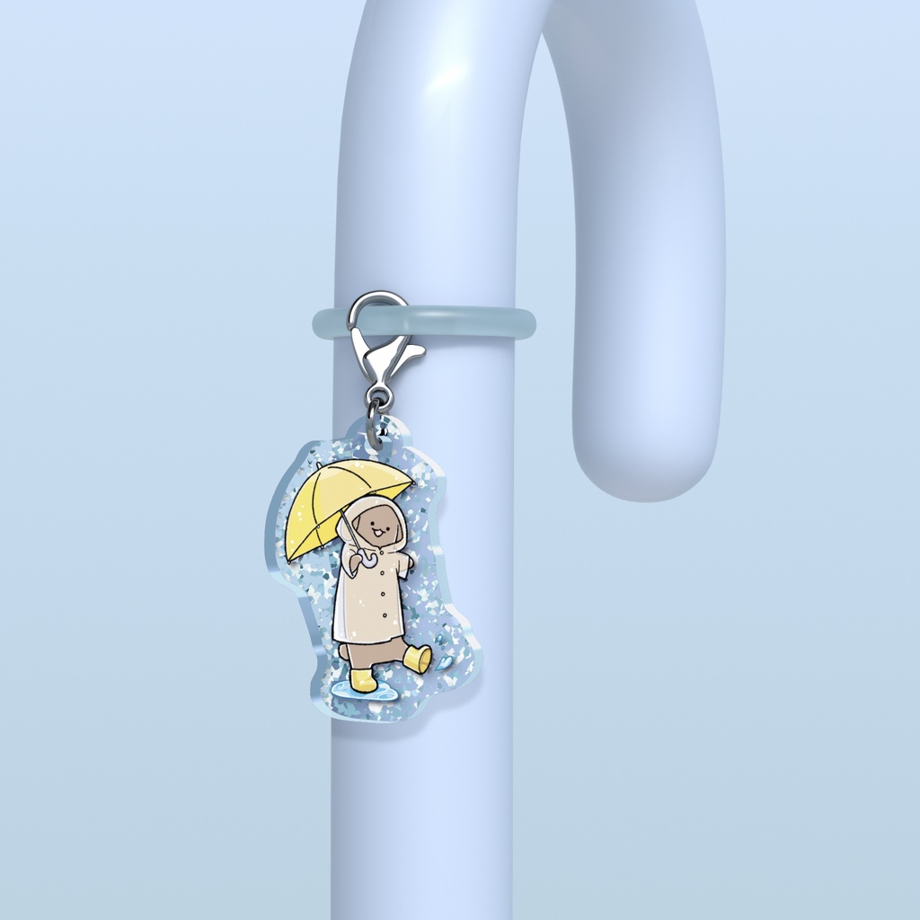 ふせったー/伏せ太めじるしチャーム②あめふり黄色