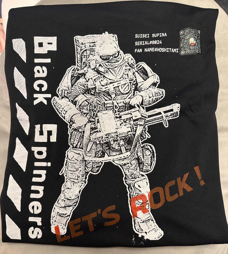 【黒】ブラックスピナーズ　半袖Tシャツ