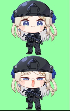 SWAT風 衣装ステッカー　２種セット