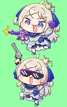 銃でバンバンスピナ ステッカー