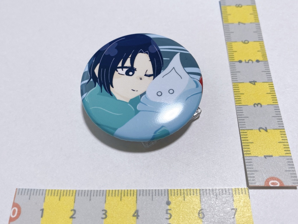 スタンド付き缶バッジ(キタ×ひちょー)