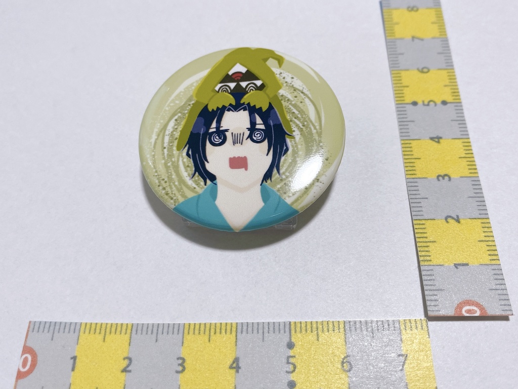 スタンド付き缶バッジ(キタ×きぬぉ)