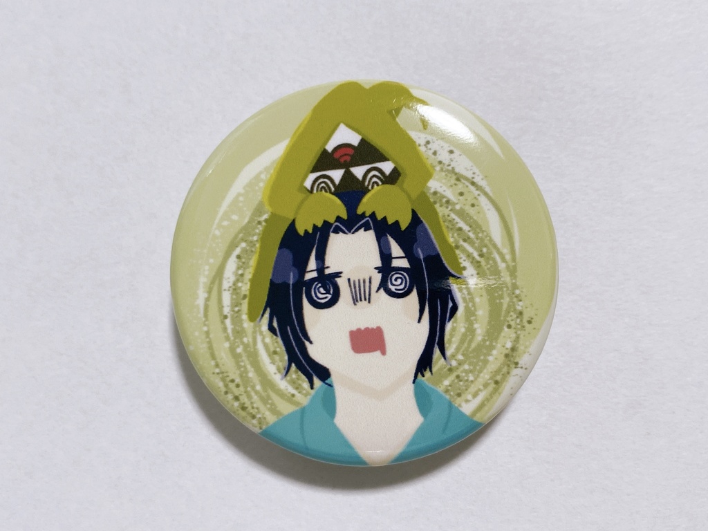 スタンド付き缶バッジ(キタ×きぬぉ)