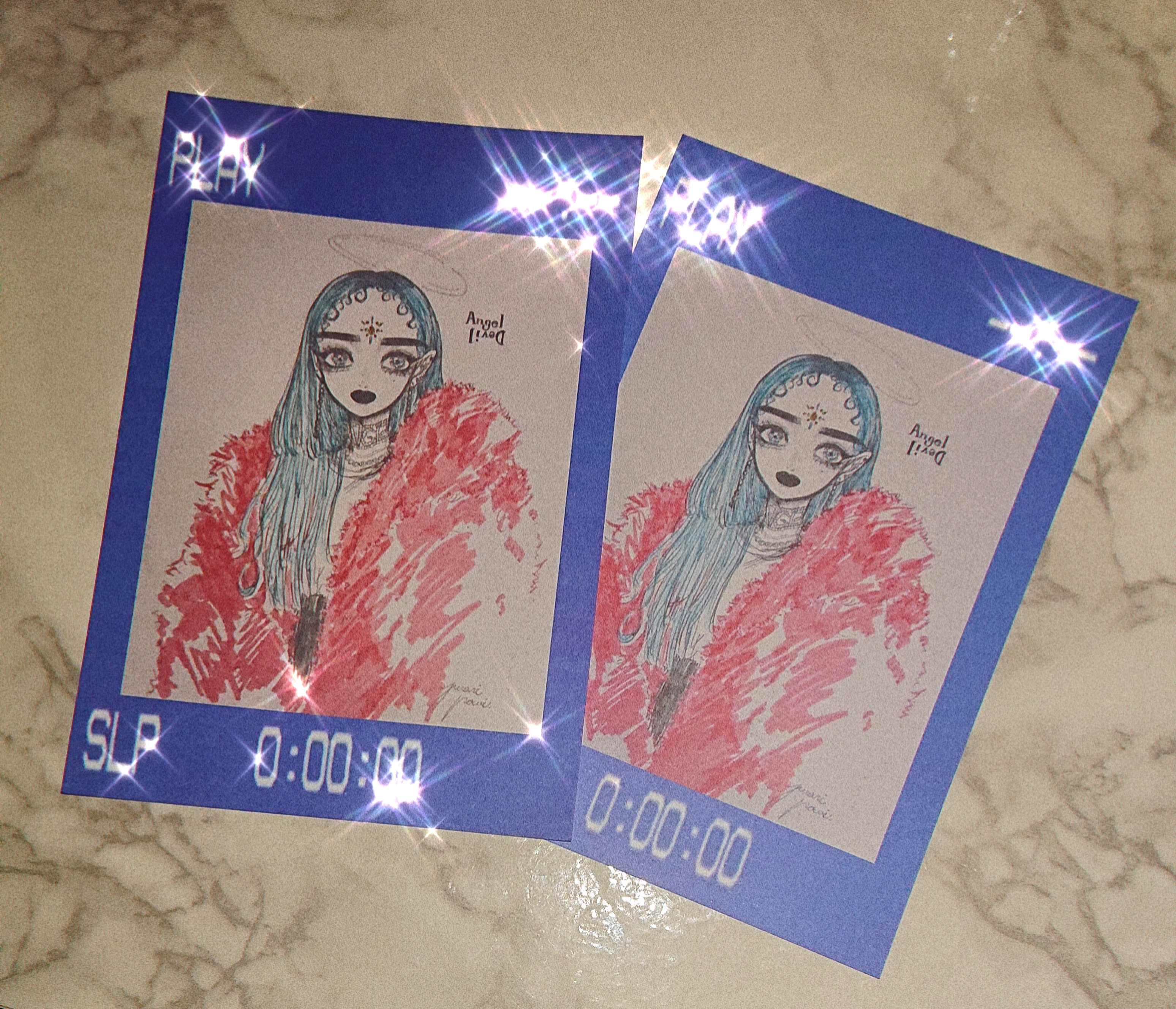 🖤drawing postcard❤