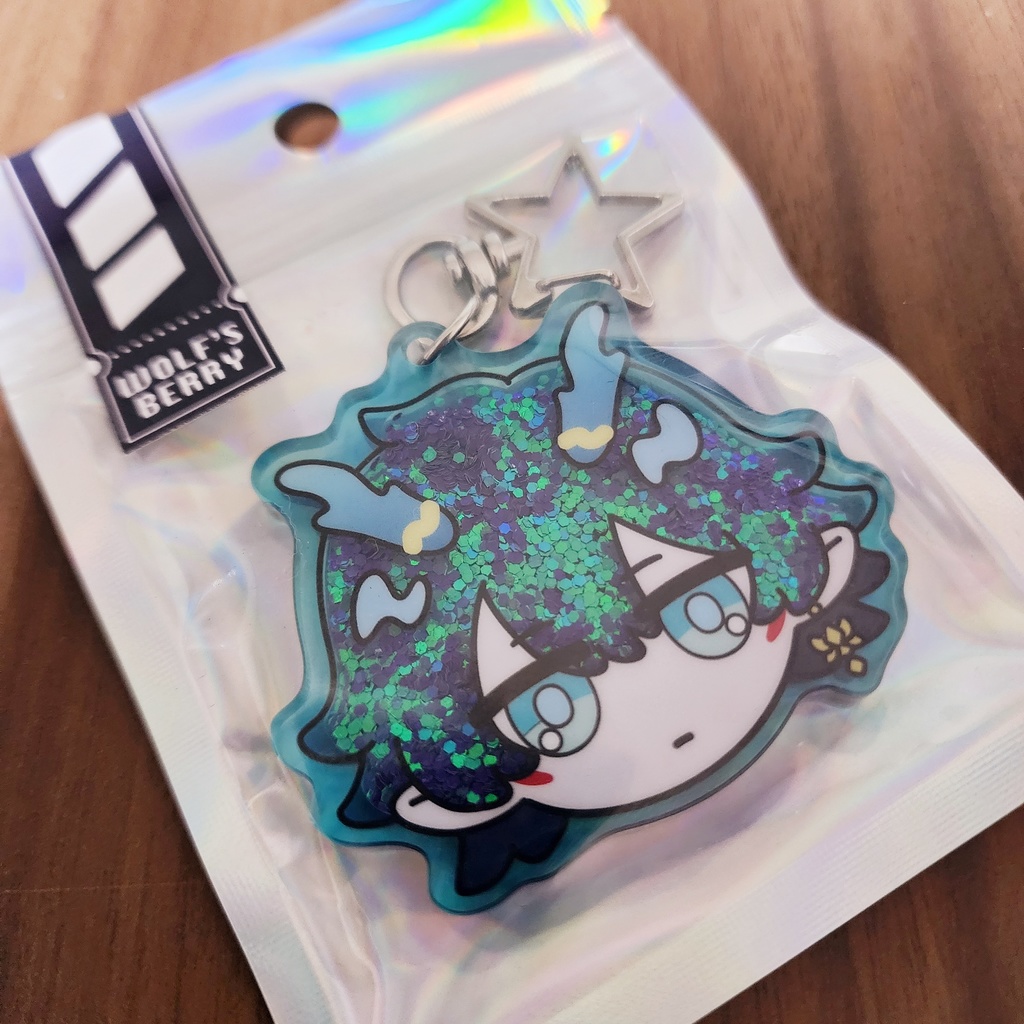 【崩壊スターレイル】オイルグリッターアクリルキーホルダー:丹恒・飲月、ブートヒル、アルジェンティ