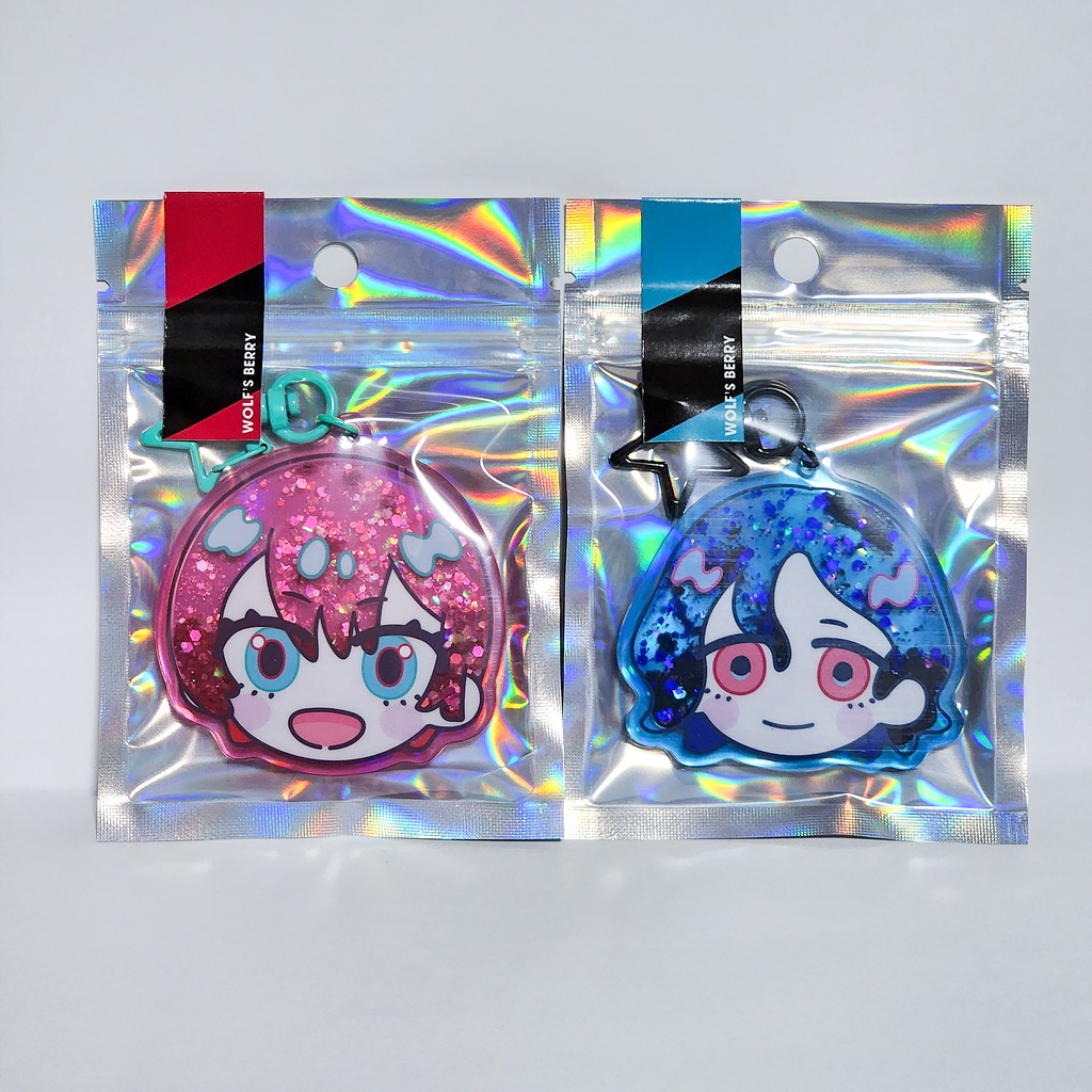 【ジークアクス】オイルグリッターアクリルキーホルダー:マチュ、シュウジ