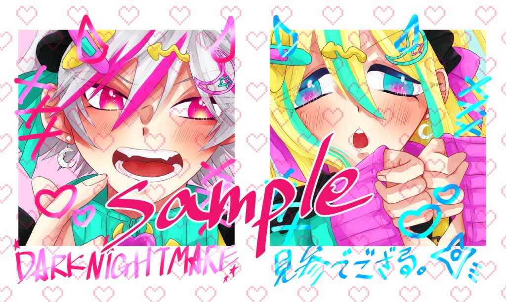 ハートデビデビメアチェキ風カード