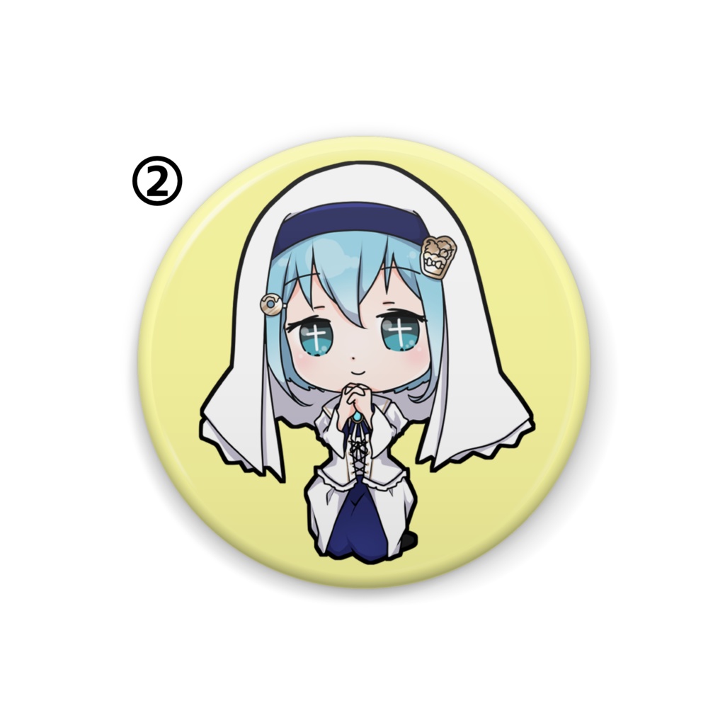 ティラミス・シスタルトーリ 缶バッチ3種類イラスト