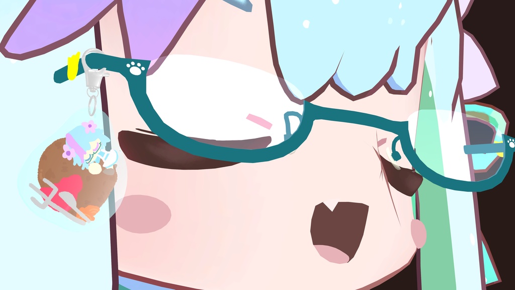 みなほし喫茶のむぎゅっとあくりるきーほるだあ ぼりゅーむ1っ(3Dモデル)