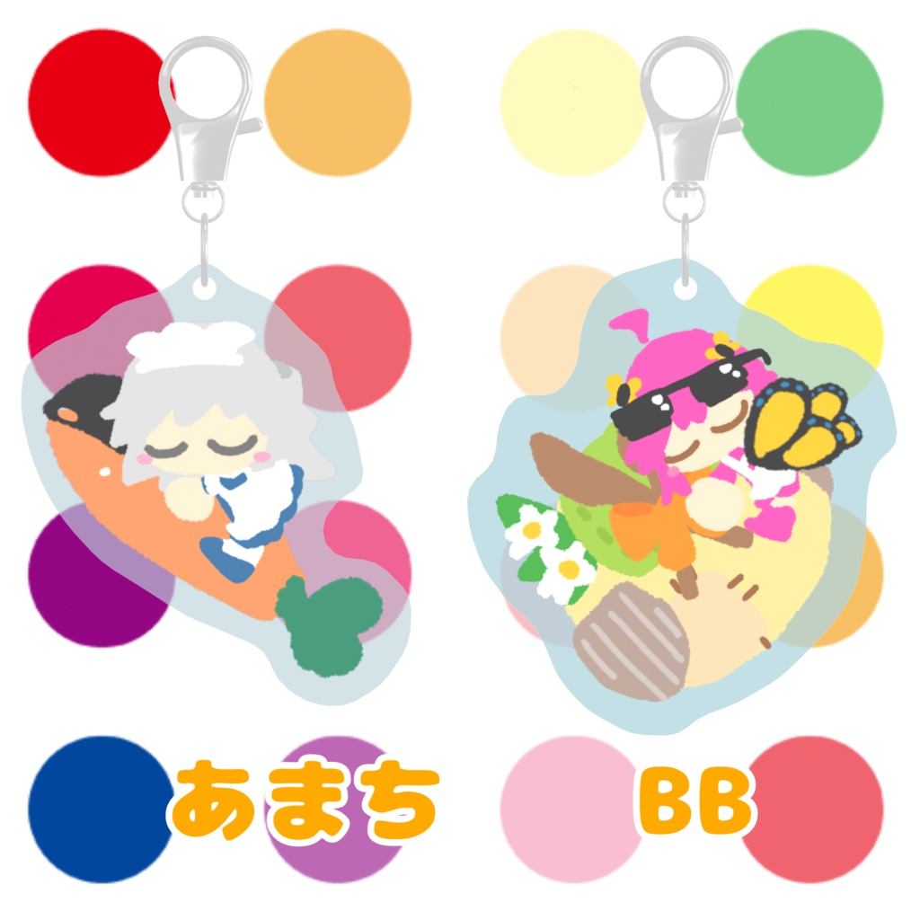 みなほし喫茶のむぎゅっと!あくりるきーほるだあ ぼりゅーむ2っ(3Dモデル)