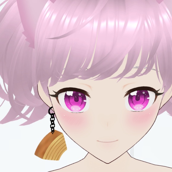 【無料】VRChat用バウムクーヘン【イヤリング・キーホルダーなどに】