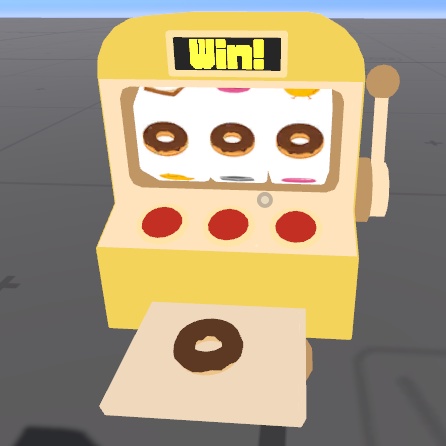 【VRChat想定】当たった食べものが食べられる!たべものスロット