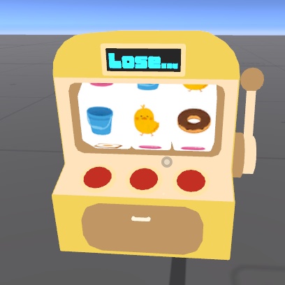【VRChat想定】当たった食べものが食べられる!たべものスロット