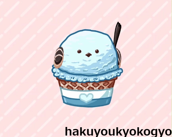 【Live2D】シマエナガアイス【無料モデル】