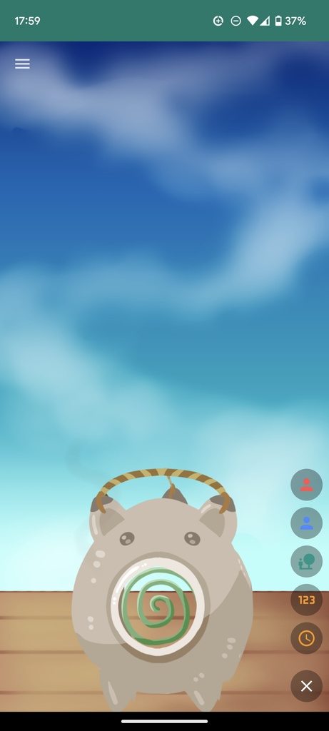 【Live2D】ぶたの蚊取り線香壁紙用【汎用モデル】