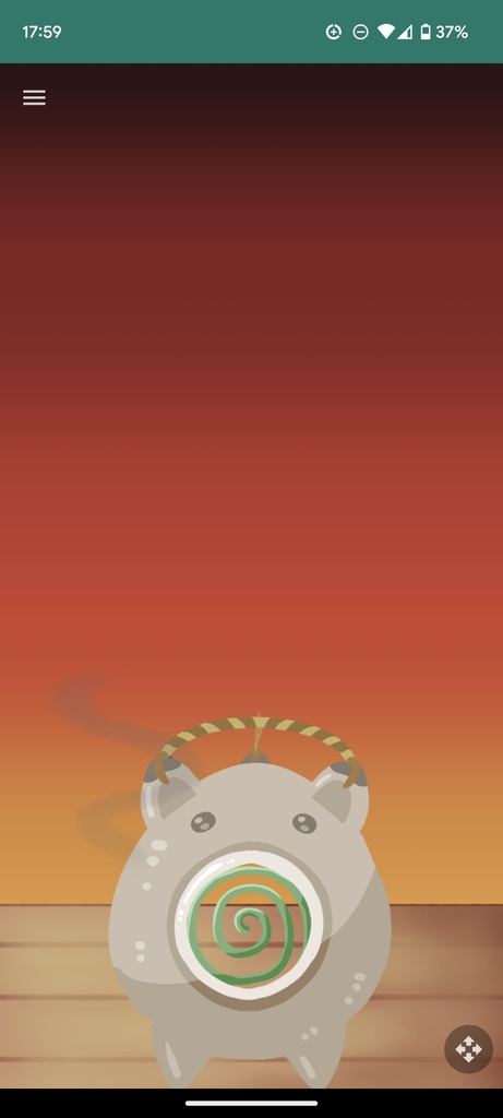 【Live2D】ぶたの蚊取り線香壁紙用【汎用モデル】