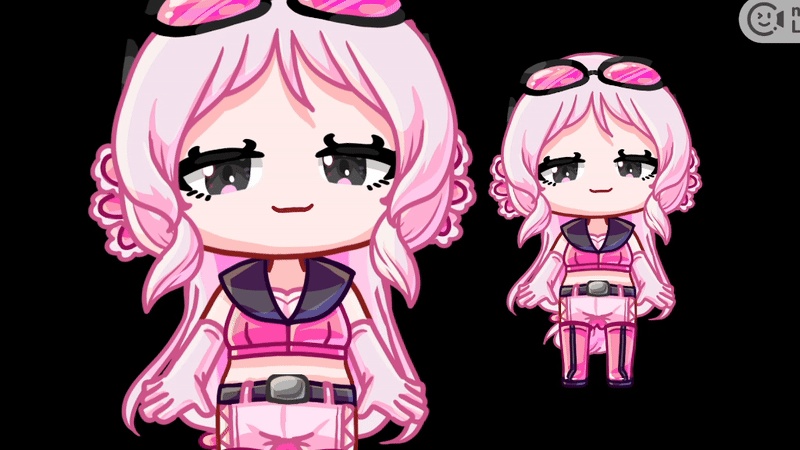 【Live2D】ウーパールーパーレースクイーン【汎用モデル】