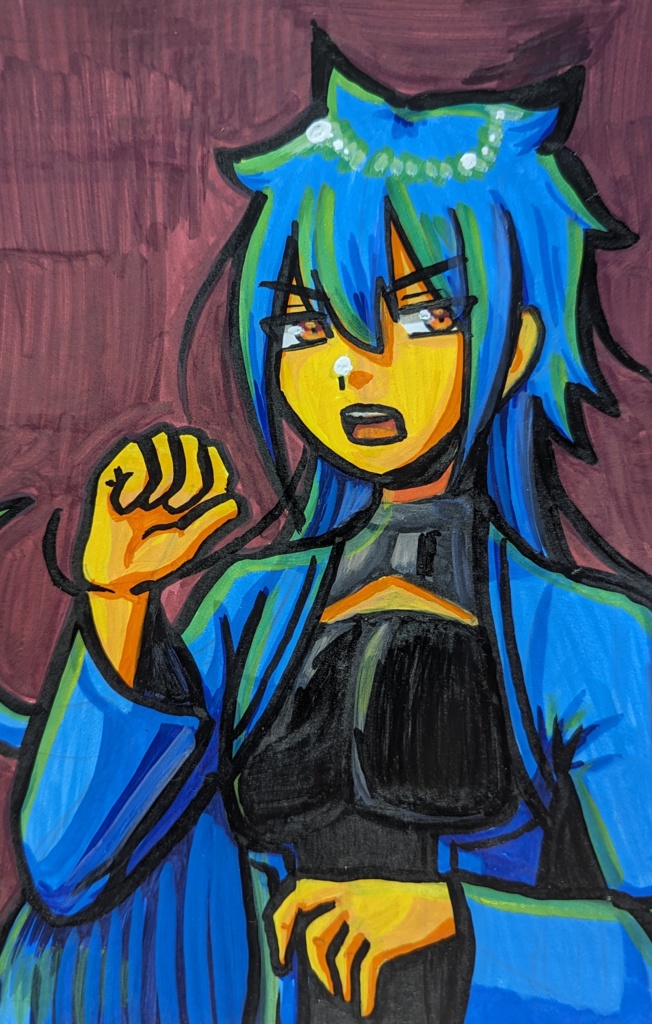 アクリルマーカーペンイラスト原画