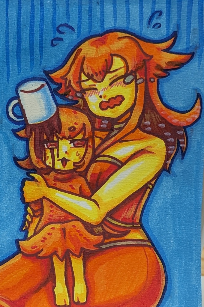 アクリルマーカーペンイラスト原画