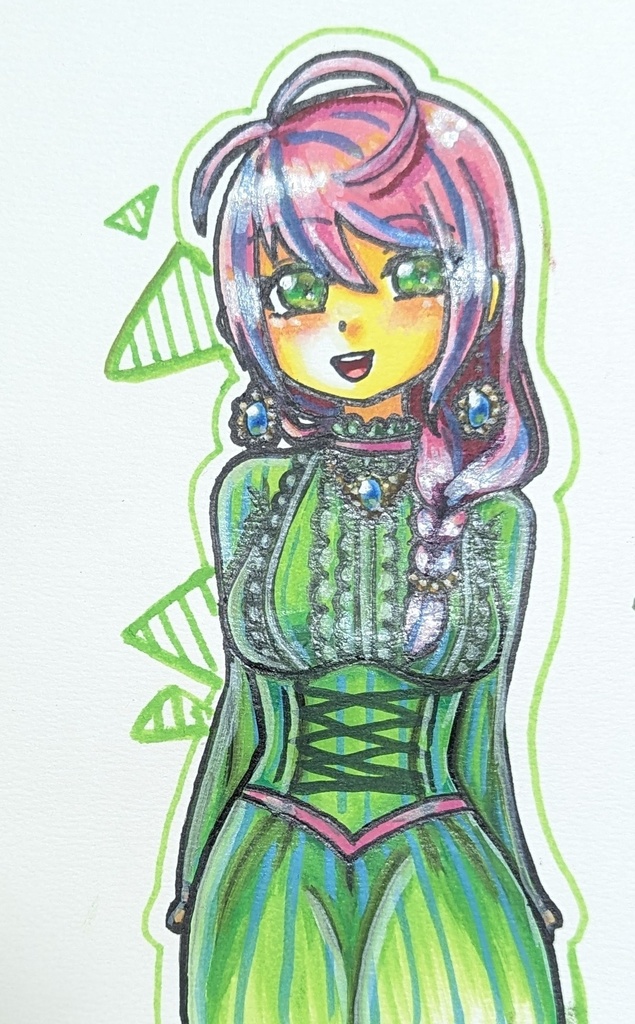 アクリルマーカーペンイラスト原画