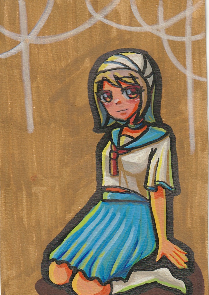 アクリルマーカーペンイラスト原画