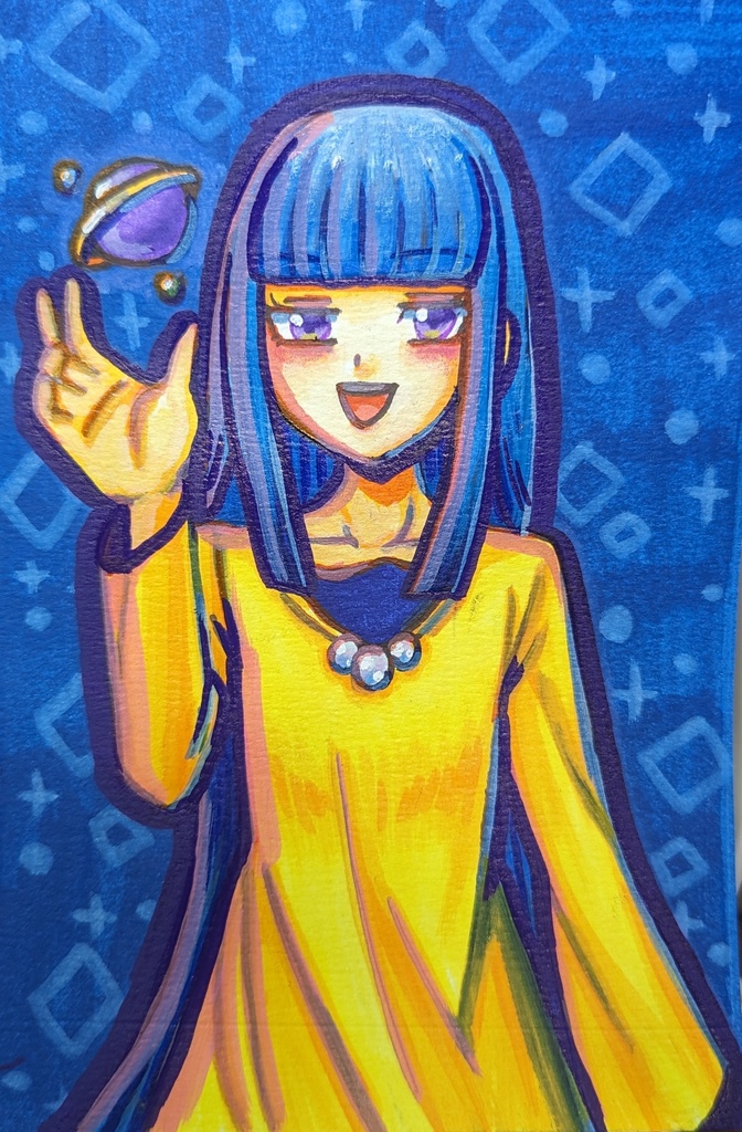 アクリルマーカーペンイラスト原画