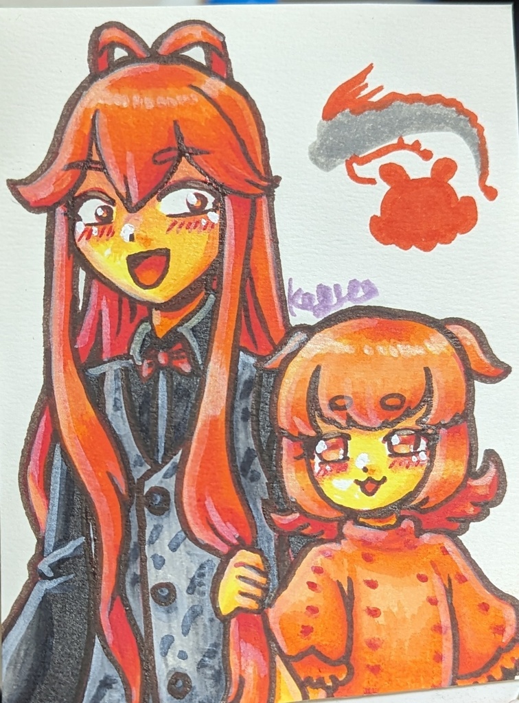 アクリルマーカーペンイラスト原画