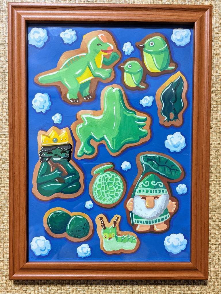 出展イラスト:食べる食べる食べる展〜2023秋〜