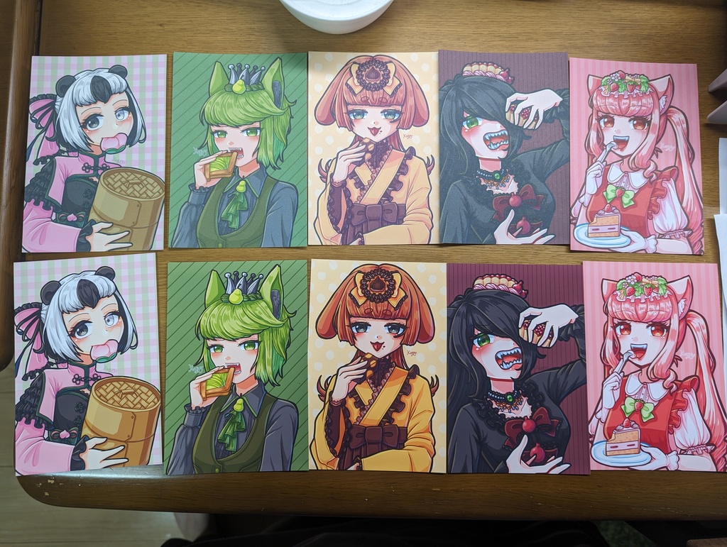 【顔展5】ポストカード5枚セット
