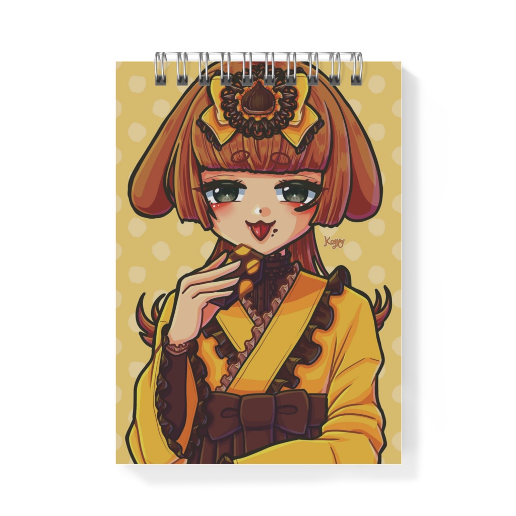 メモ帳A6サイズ(栗ようかんうさぎちゃん)