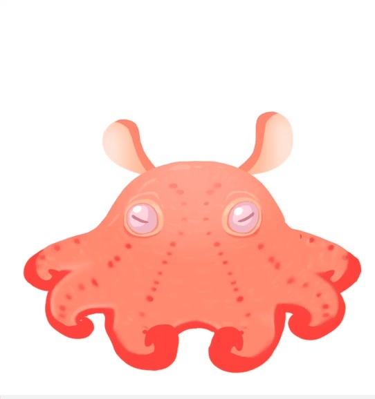 【Live2D】ふわふわメンダコ【汎用モデル】