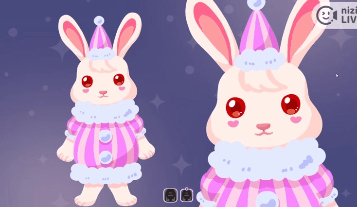 【Live2D】ピエロウサギ【汎用モデル】