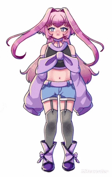 【Live2D】ピンク髪の女の子【汎用モデル】