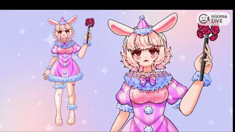 【Live2D】ピエロウサギの女の子【限定一点】