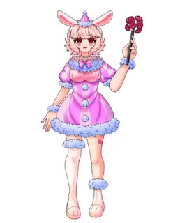 【Live2D】ピエロウサギの女の子【限定一点】