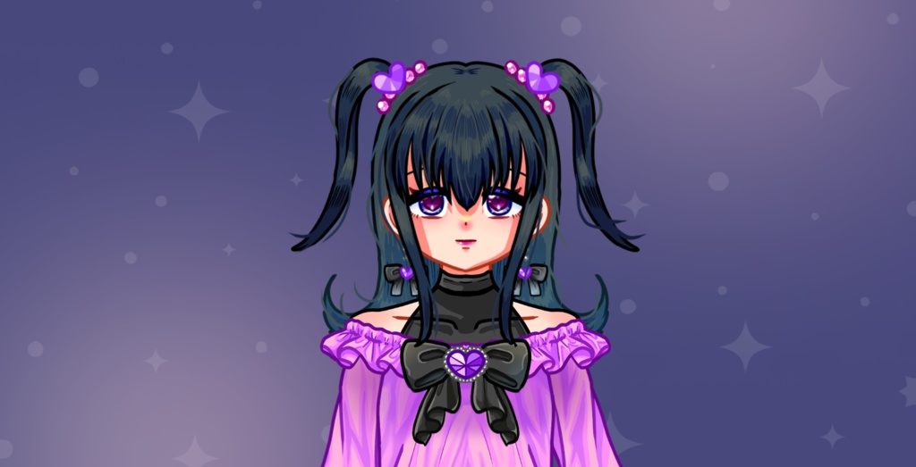 【Live2D】地雷系の女の子等身【汎用モデル】