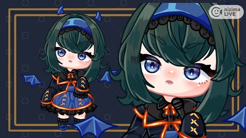 【限定一点】青い悪魔ちゃん【Live2Dモデル】