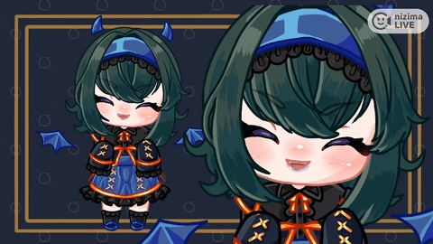 【限定一点】青い悪魔ちゃん【Live2Dモデル】