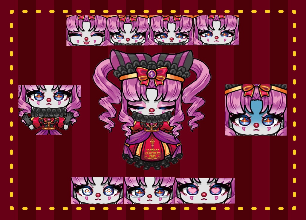 【限定一点】ピエロクイーン【Live2D】