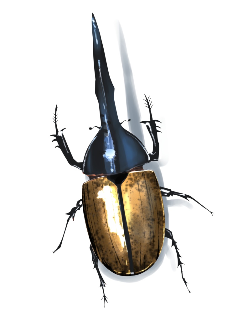 ヘラクレスオオカブトが背中についてるわけないだろTシャツ