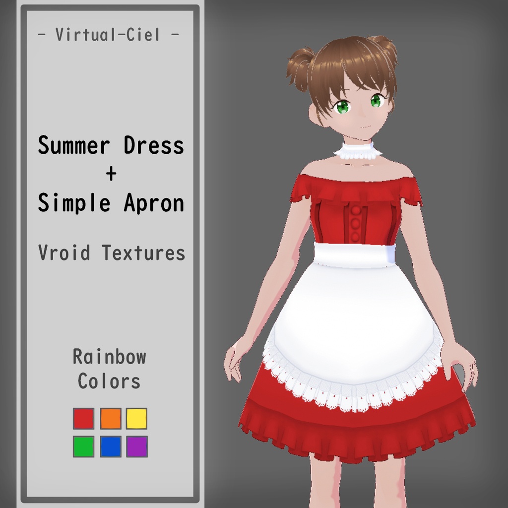 Summer Dress [1] - Rainbow [Vroid]