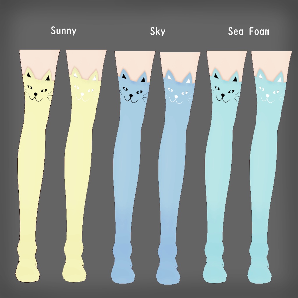 Kitty Socks - Pastel