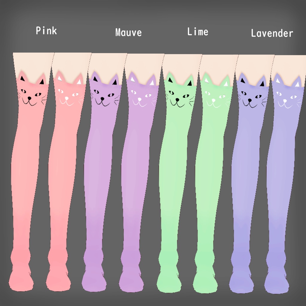 Kitty Socks - Pastel