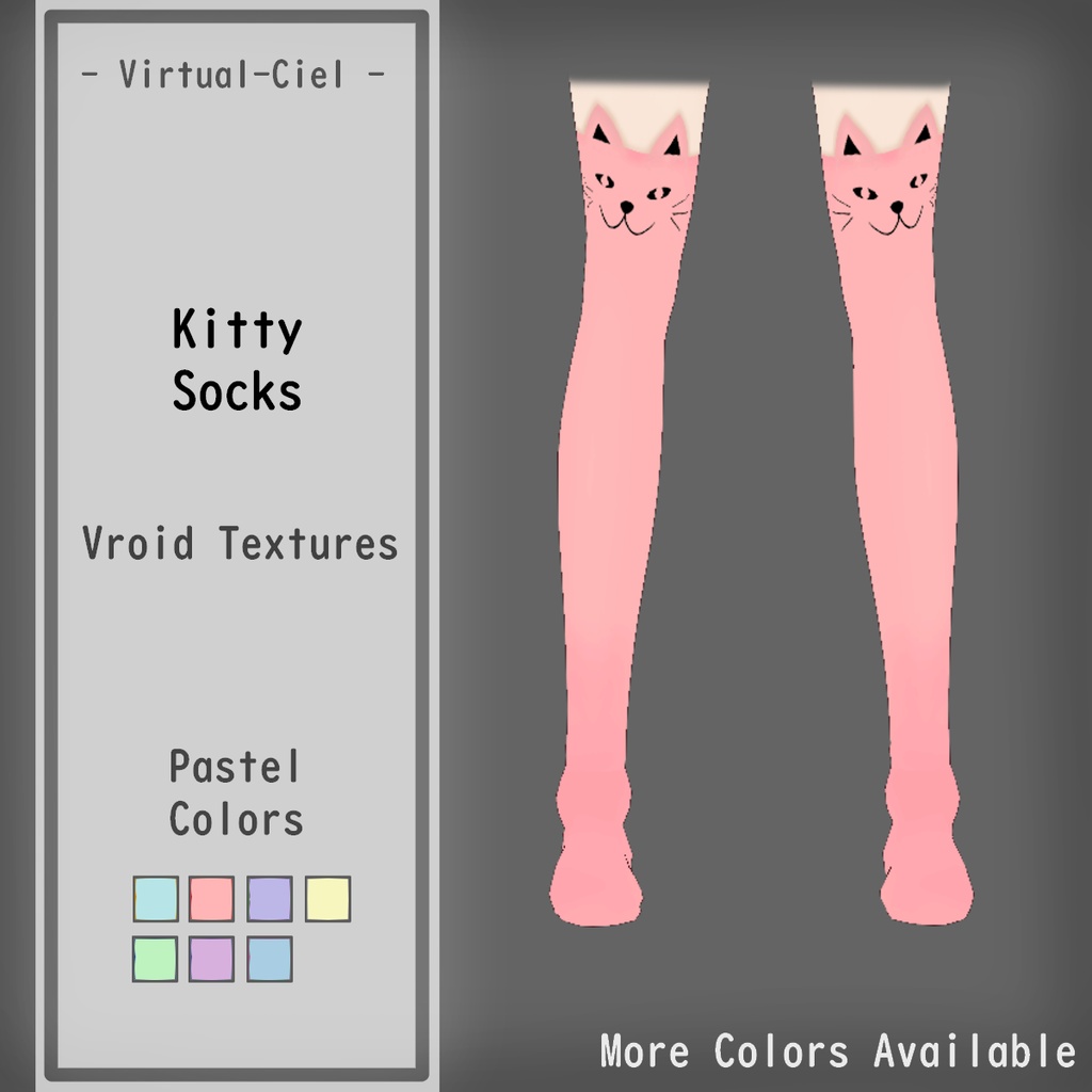 Kitty Socks - Pastel