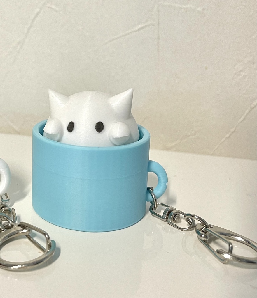 ぽやねこ　クリッカーキーホルダー